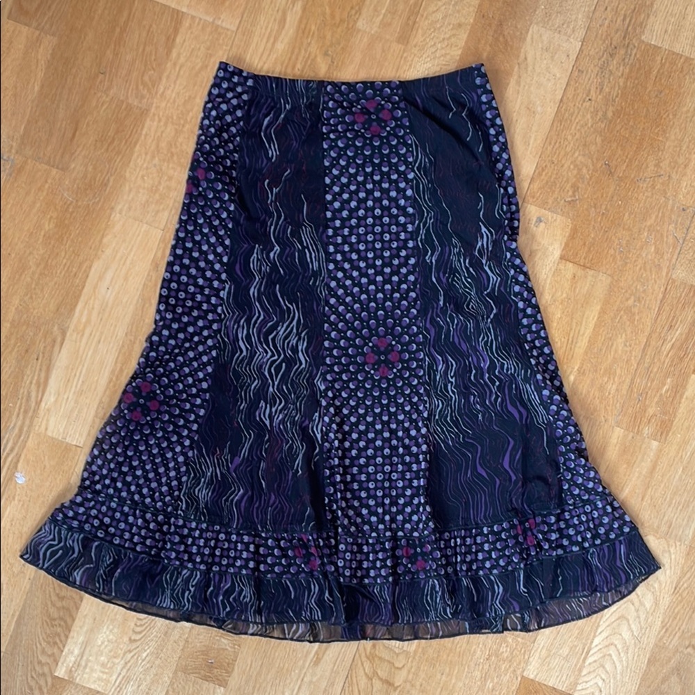 Vintage 90s Whimsigoth Skirt w Ruffles, small-medium